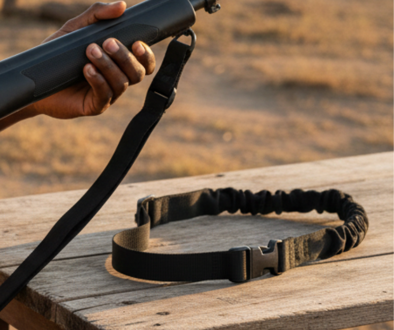 Single-Point Adjustable Carry Strap – Black / Brown